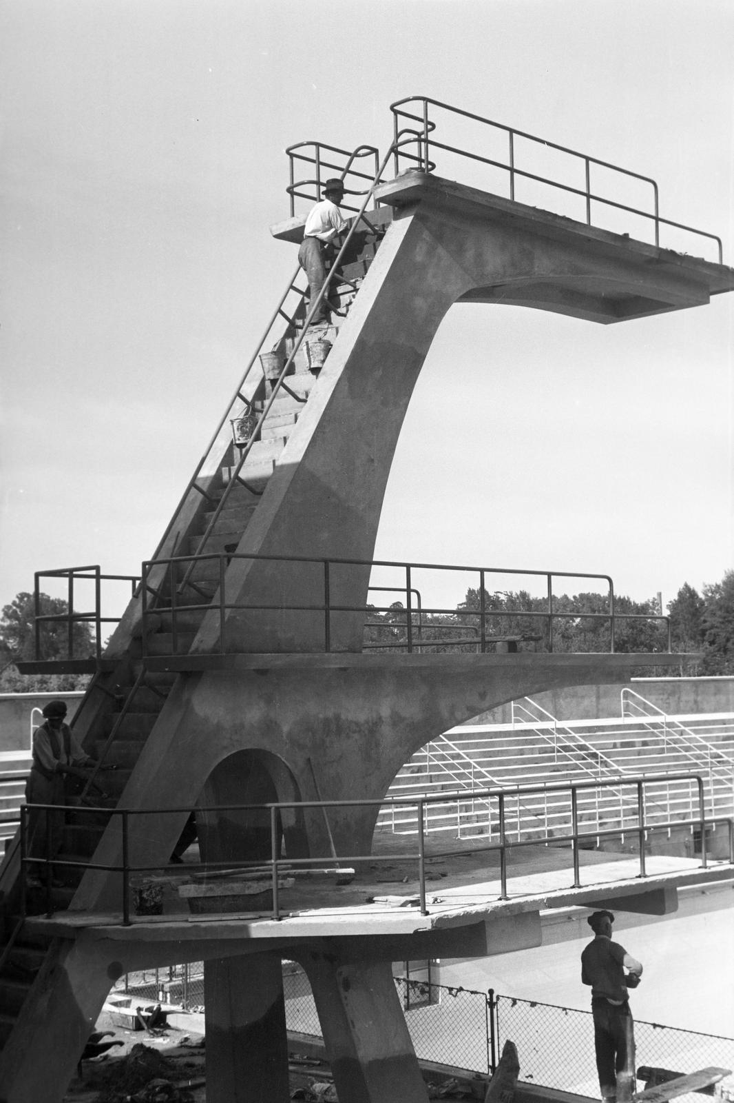 1936, Inkey Tibor, ugrótorony, Fortepan #306451