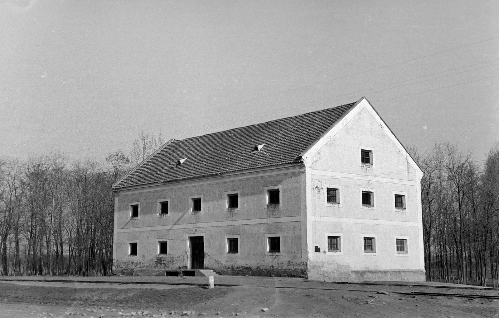 Hungary, Mezőhegyes, Mezőhegyesi Állami Gazdaság., 1960, Gazda Anikó, building, Fortepan #307104