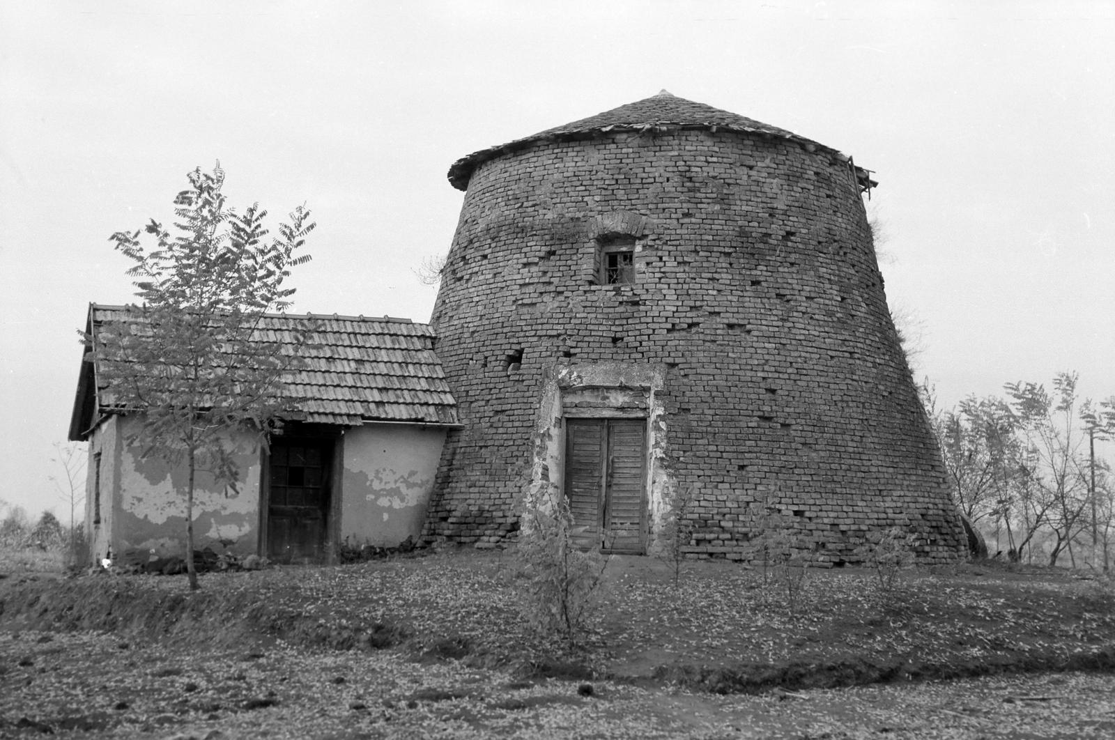 Magyarország, 1963, Gazda Anikó, Best of, épület, szélmalom, Fortepan #307301