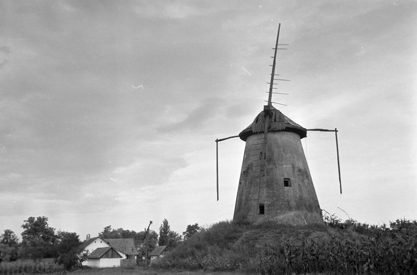 Hungary, 1965, Gazda Anikó, Best of, Mill, shadoof, lacking, windmill, Fortepan #307338