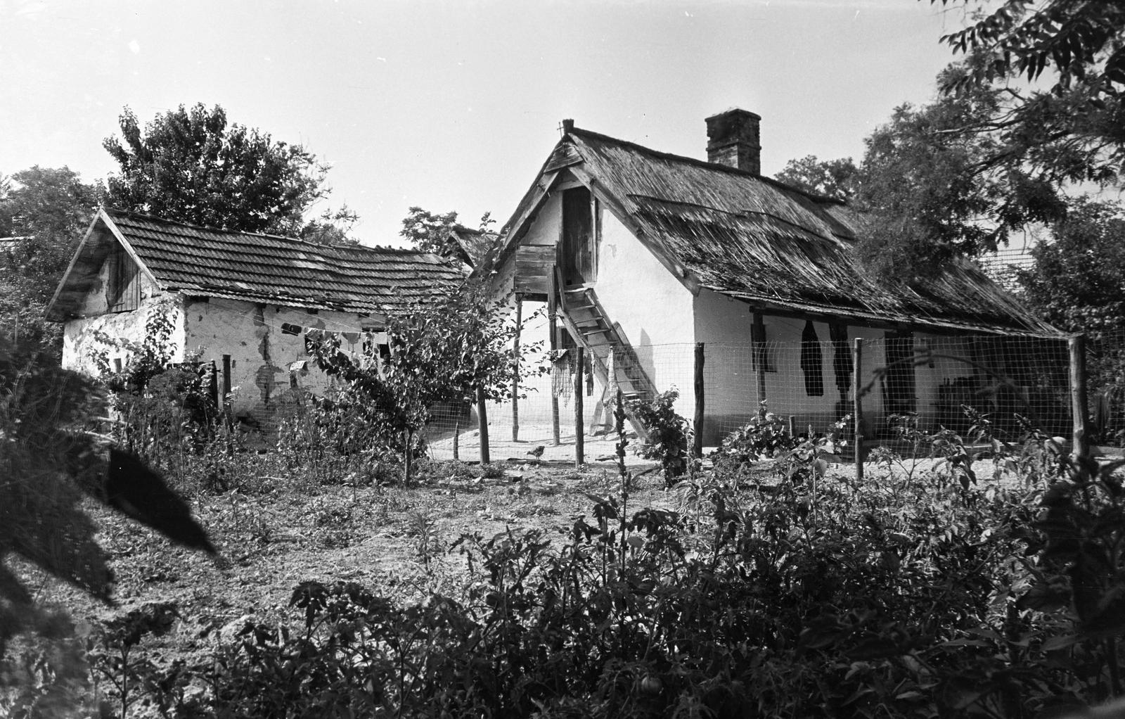 Hungary, 1960, Gazda Anikó, farmhouse, stairs, Fortepan #307505