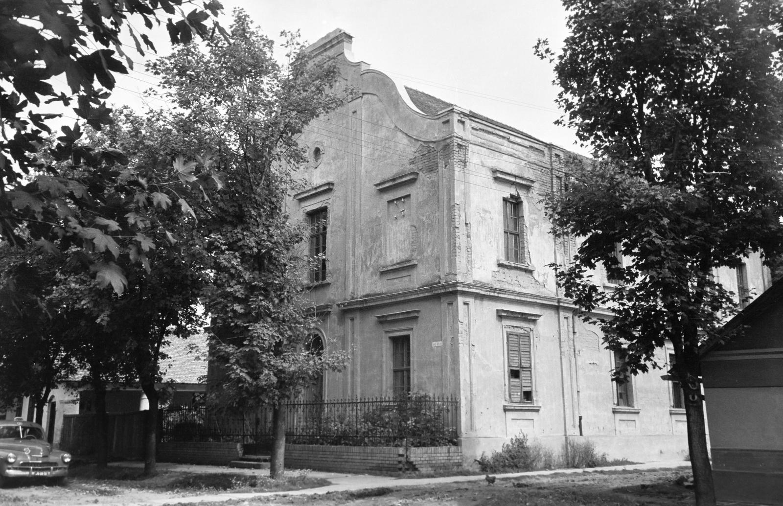 Hungary, 1959, Gazda Anikó, dead window, building, Fortepan #307548