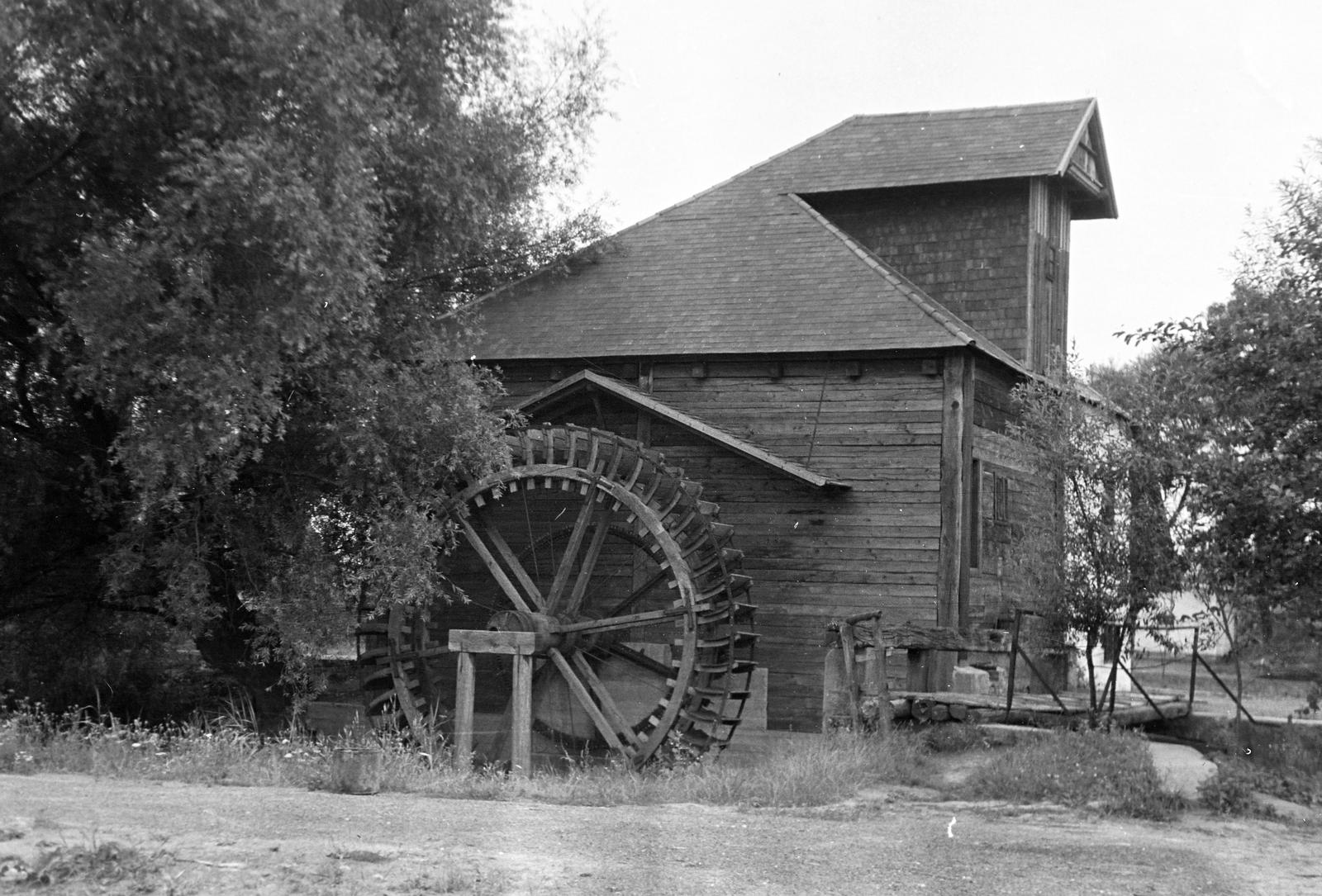 Magyarország, Zalaegerszeg, Göcseji Falumúzeum, Hencz-malom., 1966, Gazda Anikó, vizimalom, Fortepan #307722