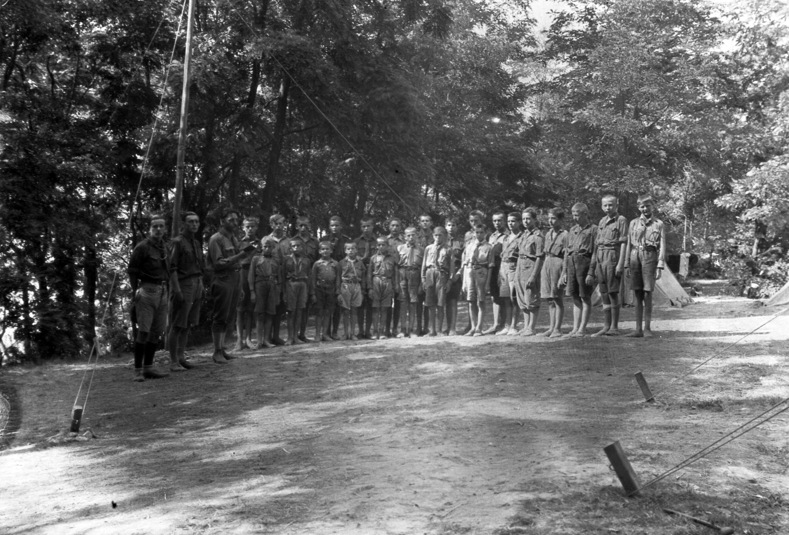 1935, Storymap.hu, sorakozó, cserkész, Fortepan #30776