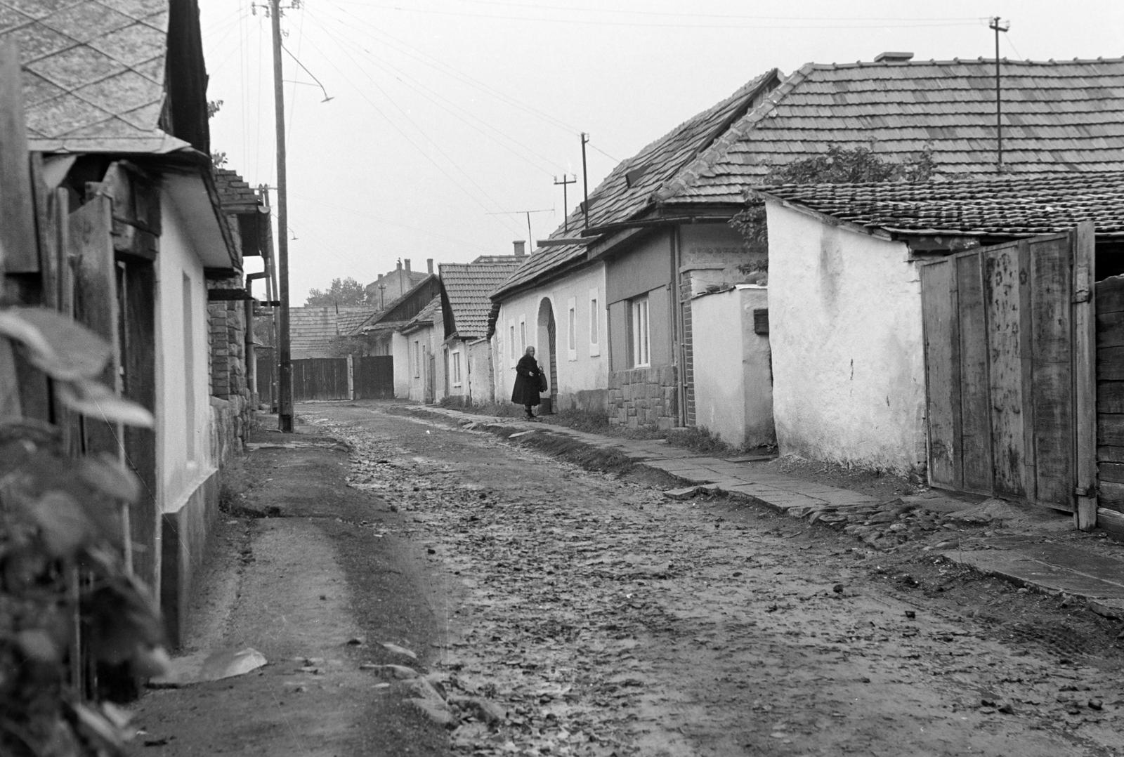 Magyarország, 1966, Gazda Anikó, utcakép, falu, lakóház, Fortepan #307944