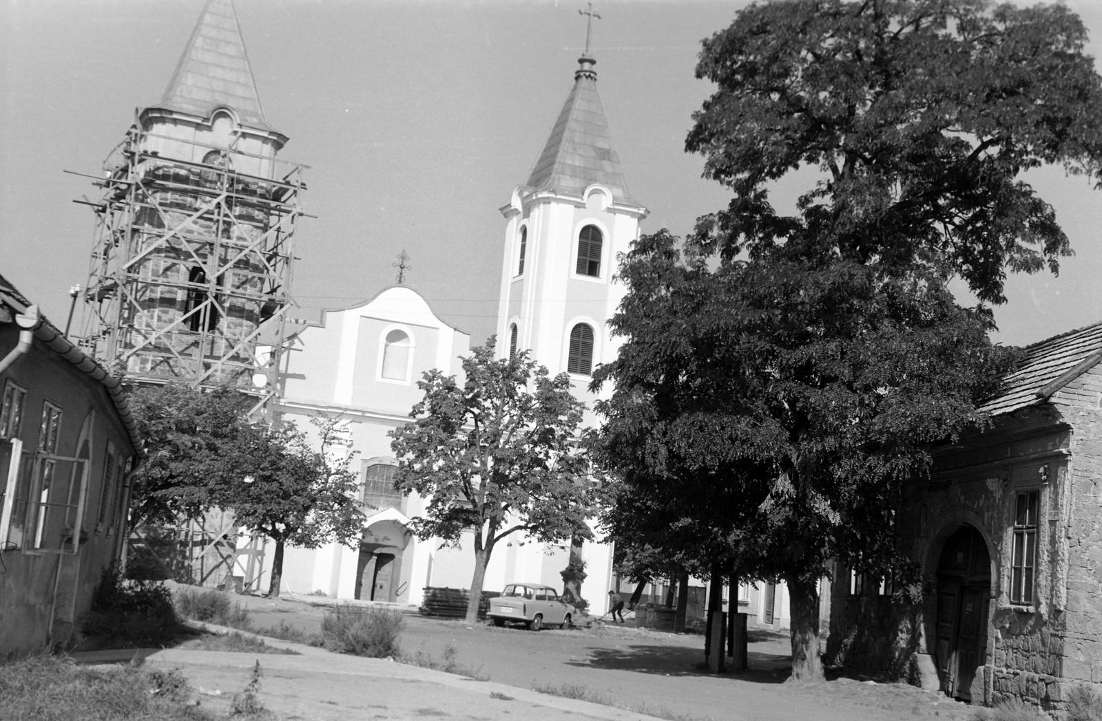 Hungary, Gyöngyös, Eötvös Lóránd tér, Szent Orbán-templom., 1973, Gazda Anikó, Fortepan #308034