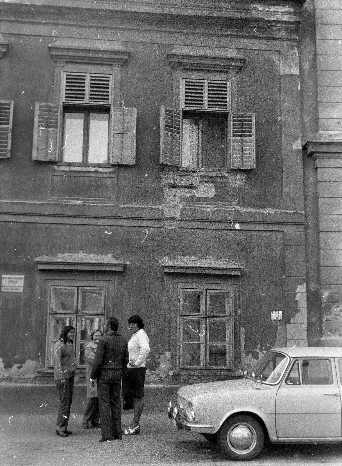 Magyarország, 1979, Gazda Anikó, Skoda 100, zsalugáter, Fortepan #308170