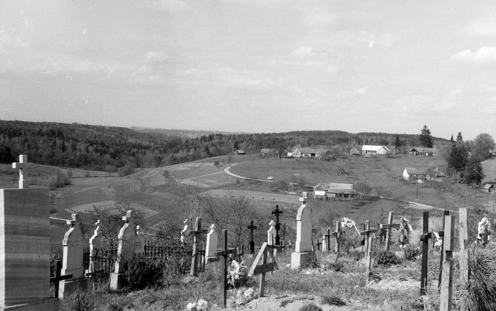 Hungary, untitled, Ritkaháza, Fő út, temető., 1961, Gazda Anikó, Fortepan #308284