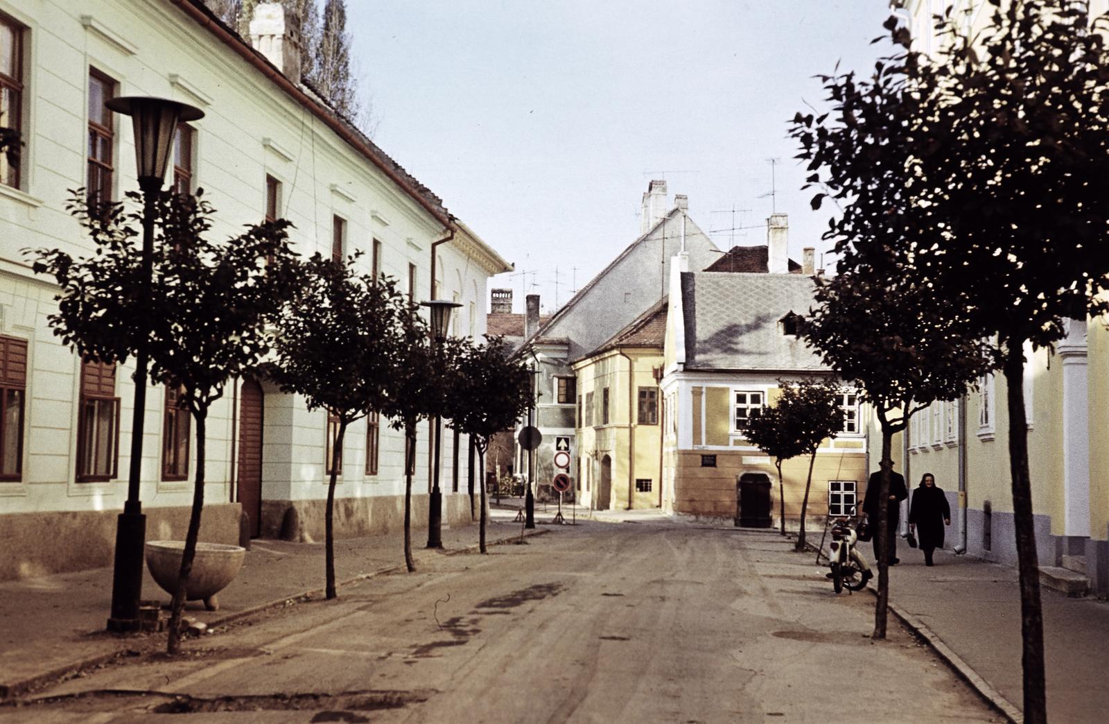 Hungary, 1975, Gazda Anikó, colorful, alley, Fortepan #308319
