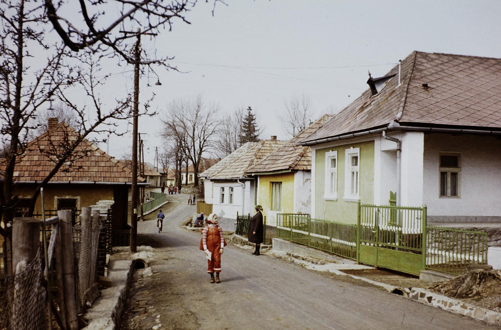Magyarország, Mátraszentimre, Szabadság utca., 1977, Gazda Anikó, Fortepan #308345