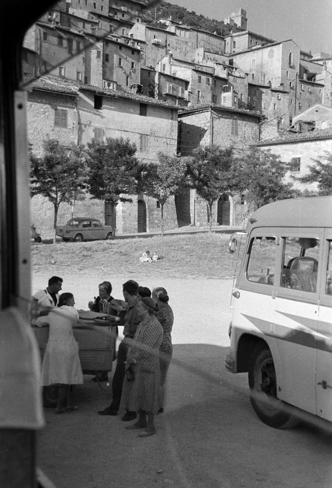 1960, Gazda Anikó, beszélgetés, Fortepan #308418