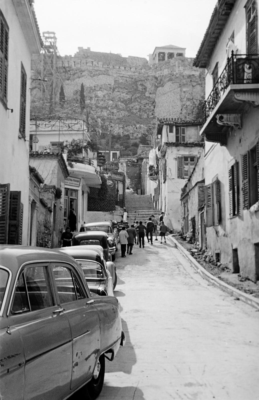 1960, Gazda Anikó, utcakép, hegyoldal, Fortepan #308426