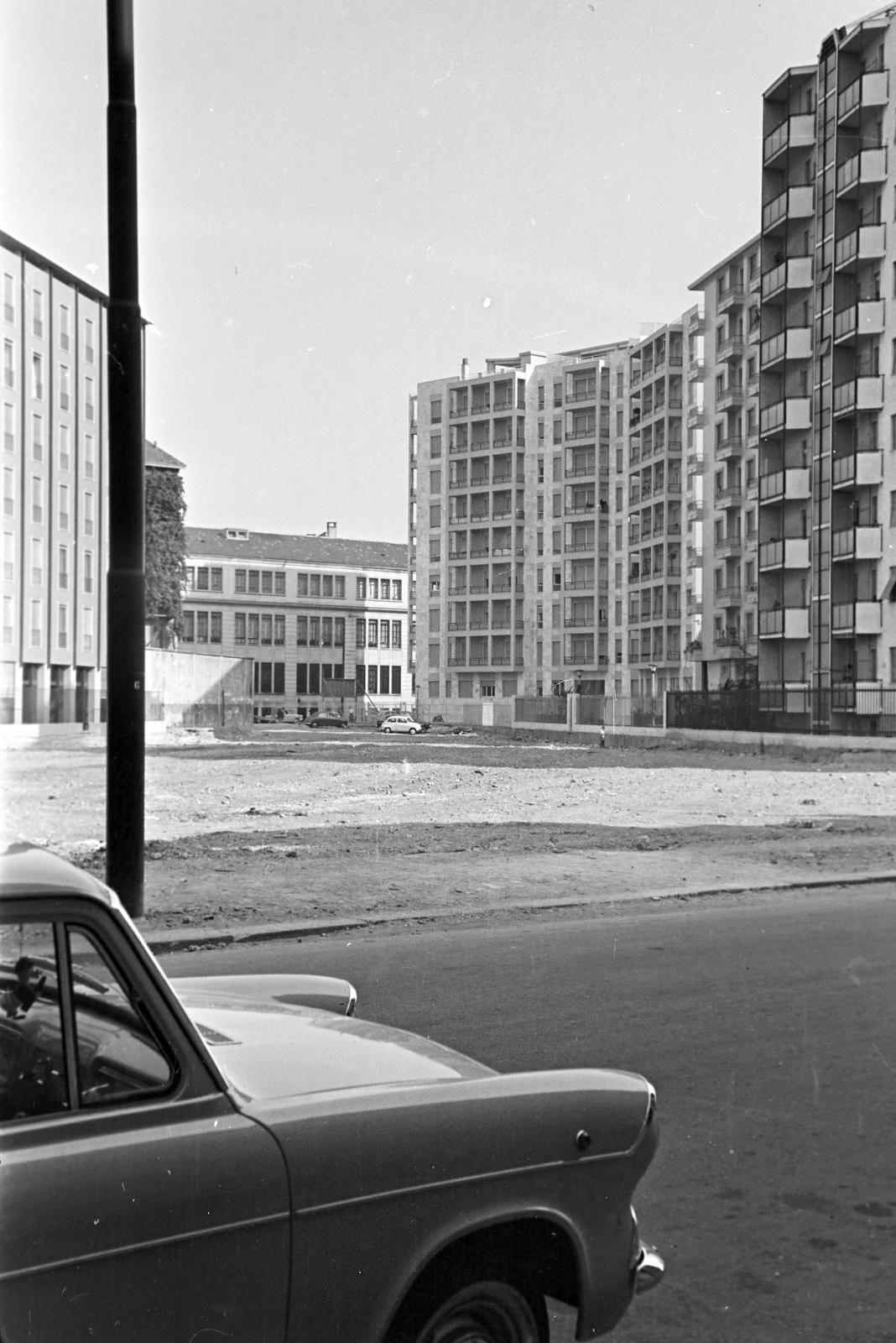 1960, Gazda Anikó, modern architecture, Fortepan #308477