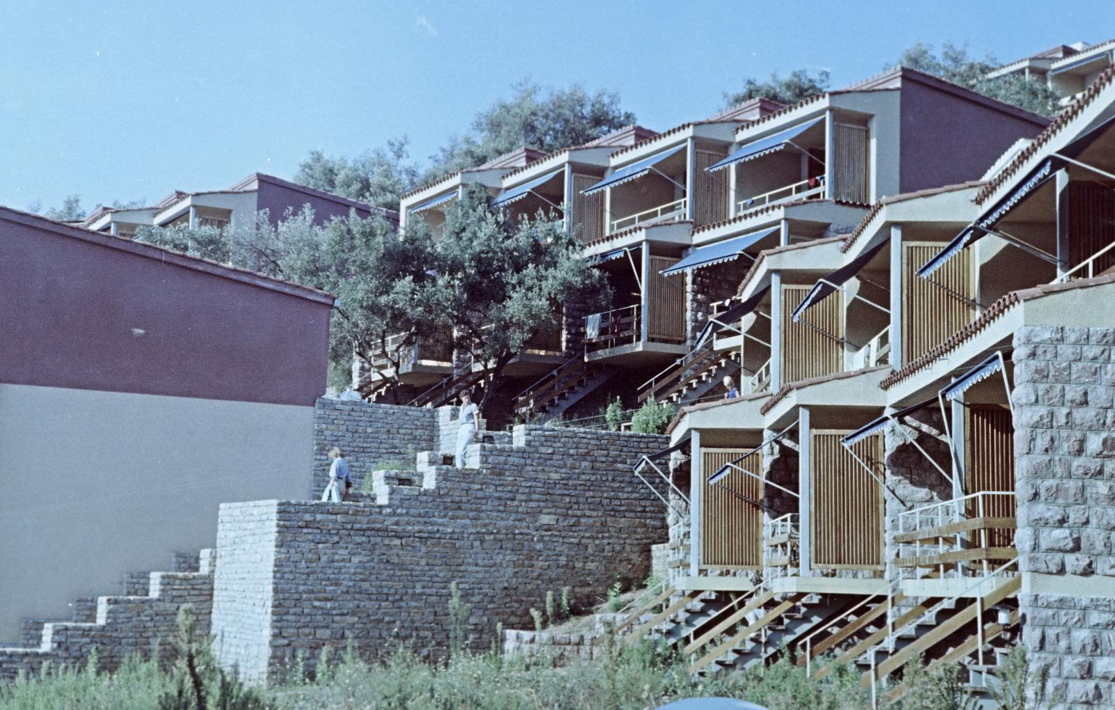 1960, Gazda Anikó, színes, hegyoldal, napellenző, Fortepan #308521