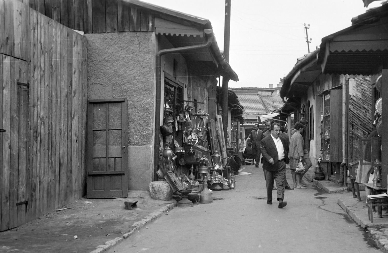 Bosznia-Hercegovina, Szarajevó, Baščaršija., 1960, Gazda Anikó, bazár, Fortepan #308529