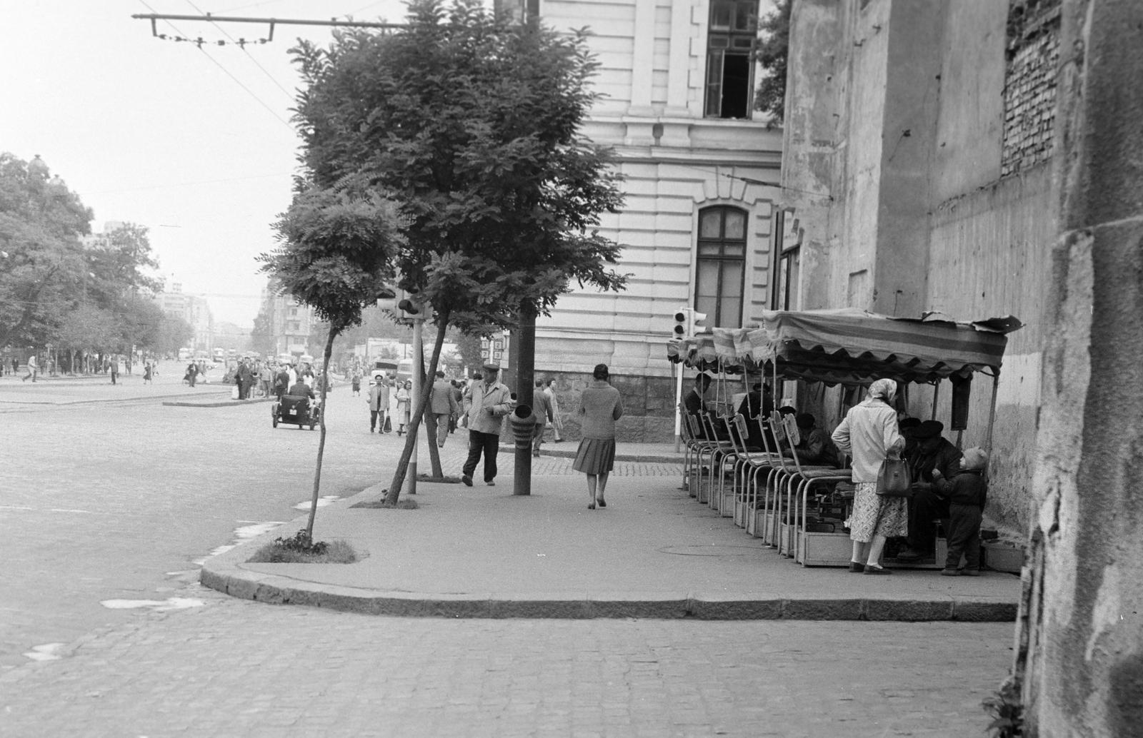 1962, Gazda Anikó, terrace, Fortepan #308585
