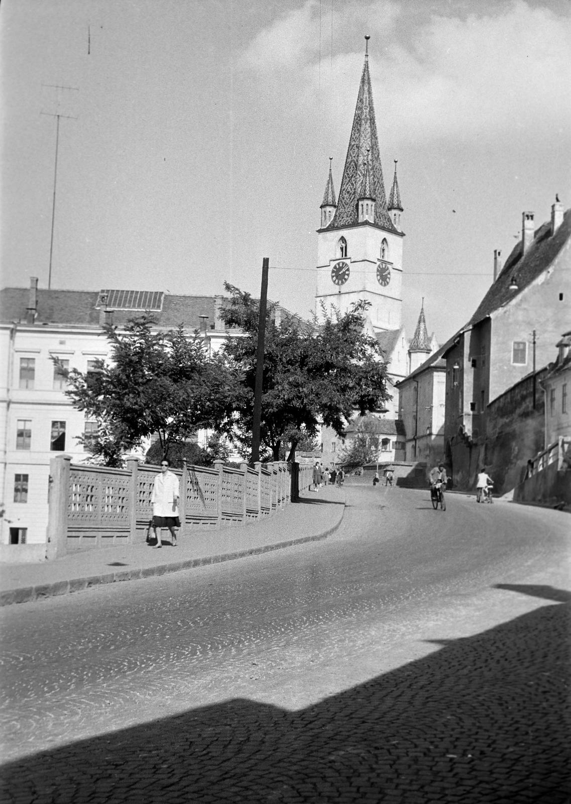 1962, Gazda Anikó, turret, steeple, fence, Fortepan #308598