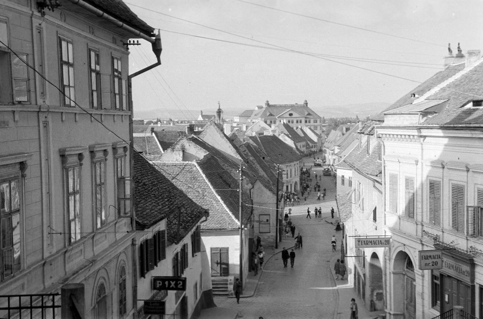 1962, Gazda Anikó, utcakép, Fortepan #308606