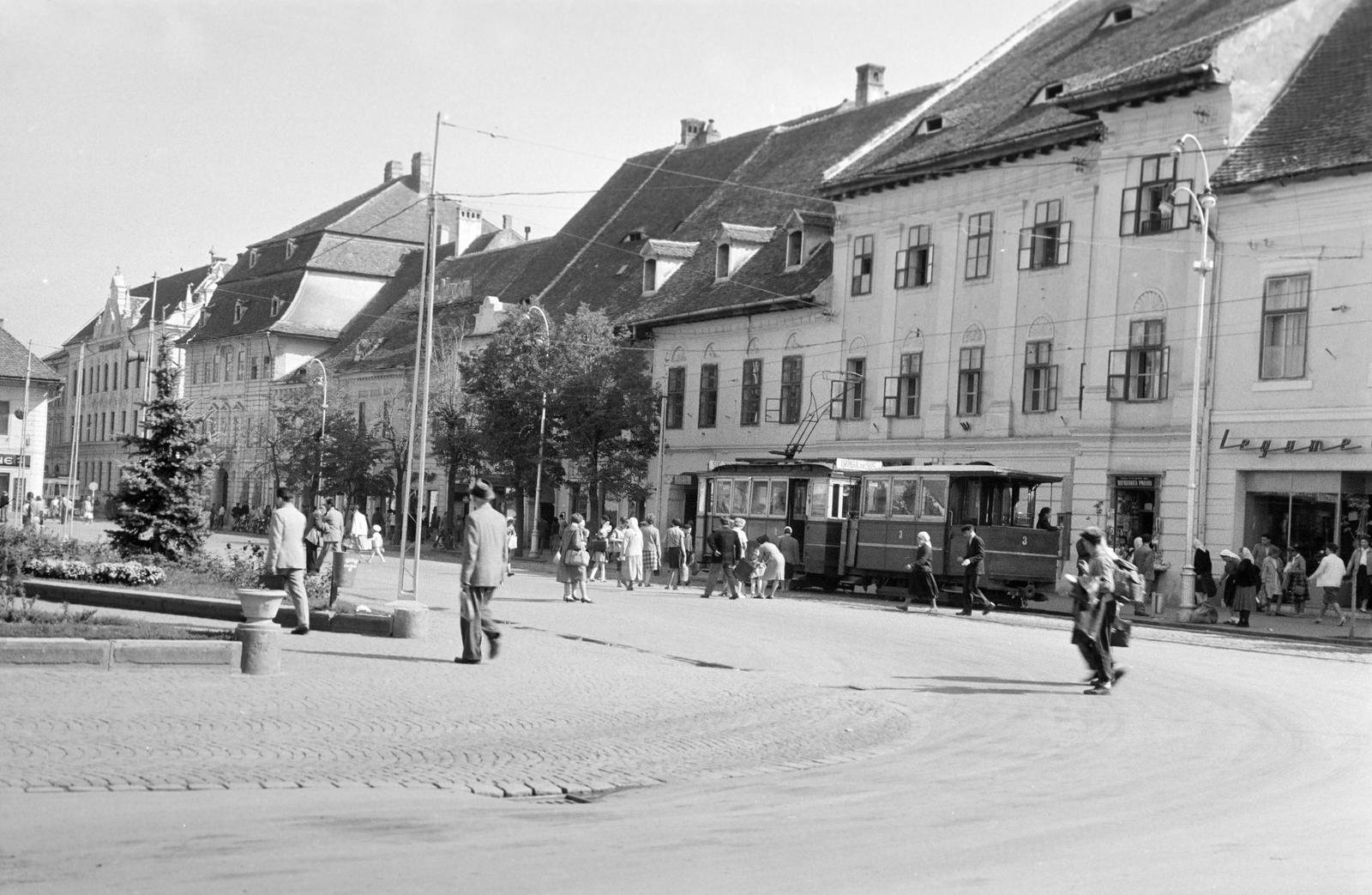 1962, Gazda Anikó, tram, Fortepan #308615