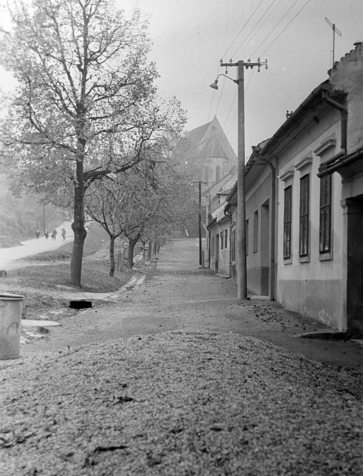 1963, Gazda Anikó, lakóház, lejtő, Fortepan #308648