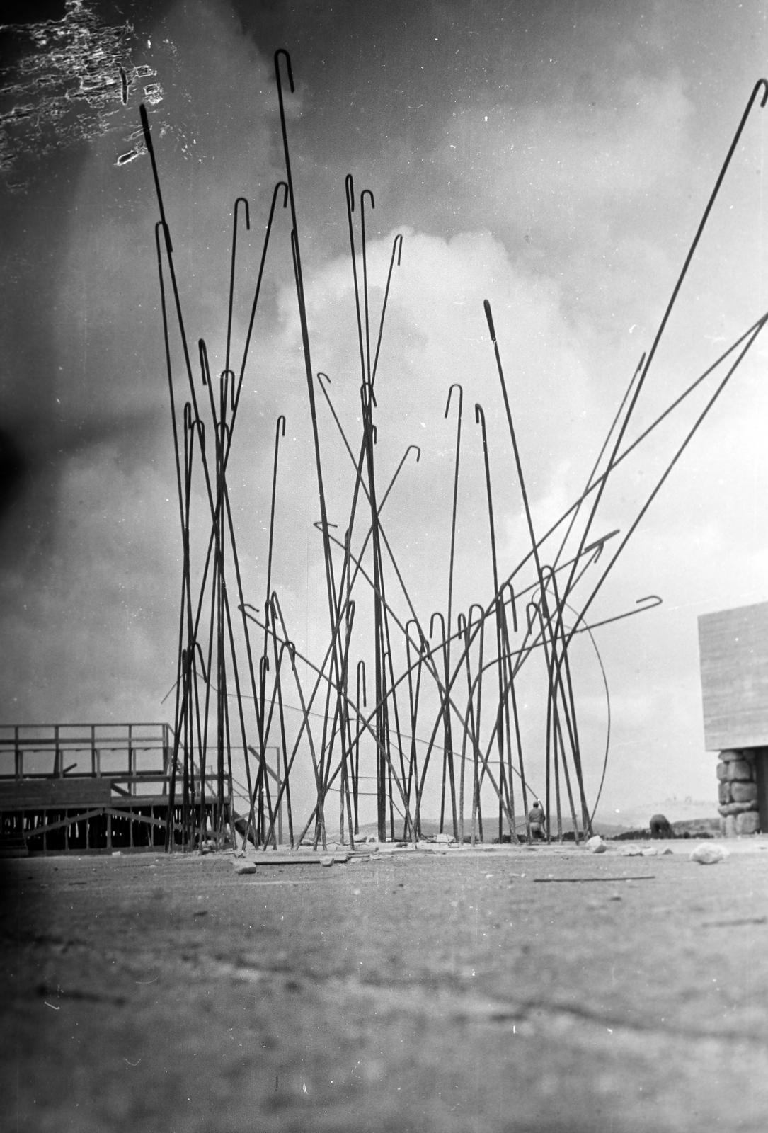 1962, Gazda Anikó, vasbeton, Fortepan #308885