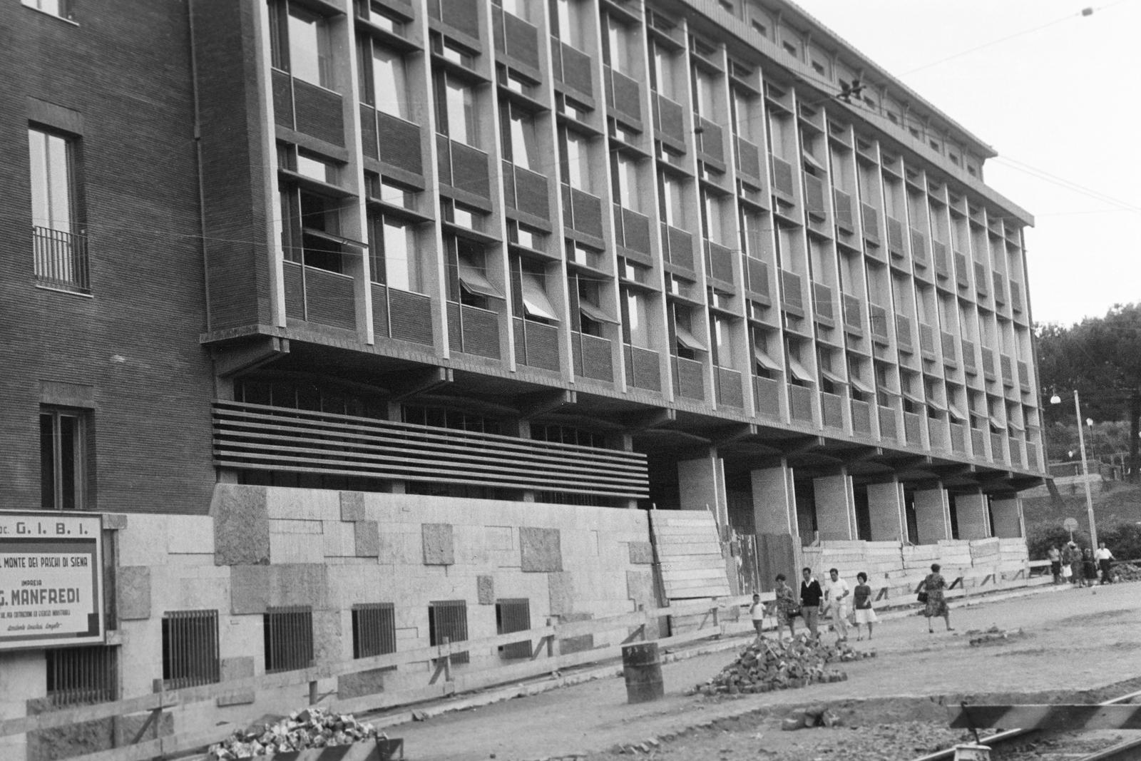 1960, Gazda Anikó, modern építészet, munkatér-határolás, Fortepan #308896