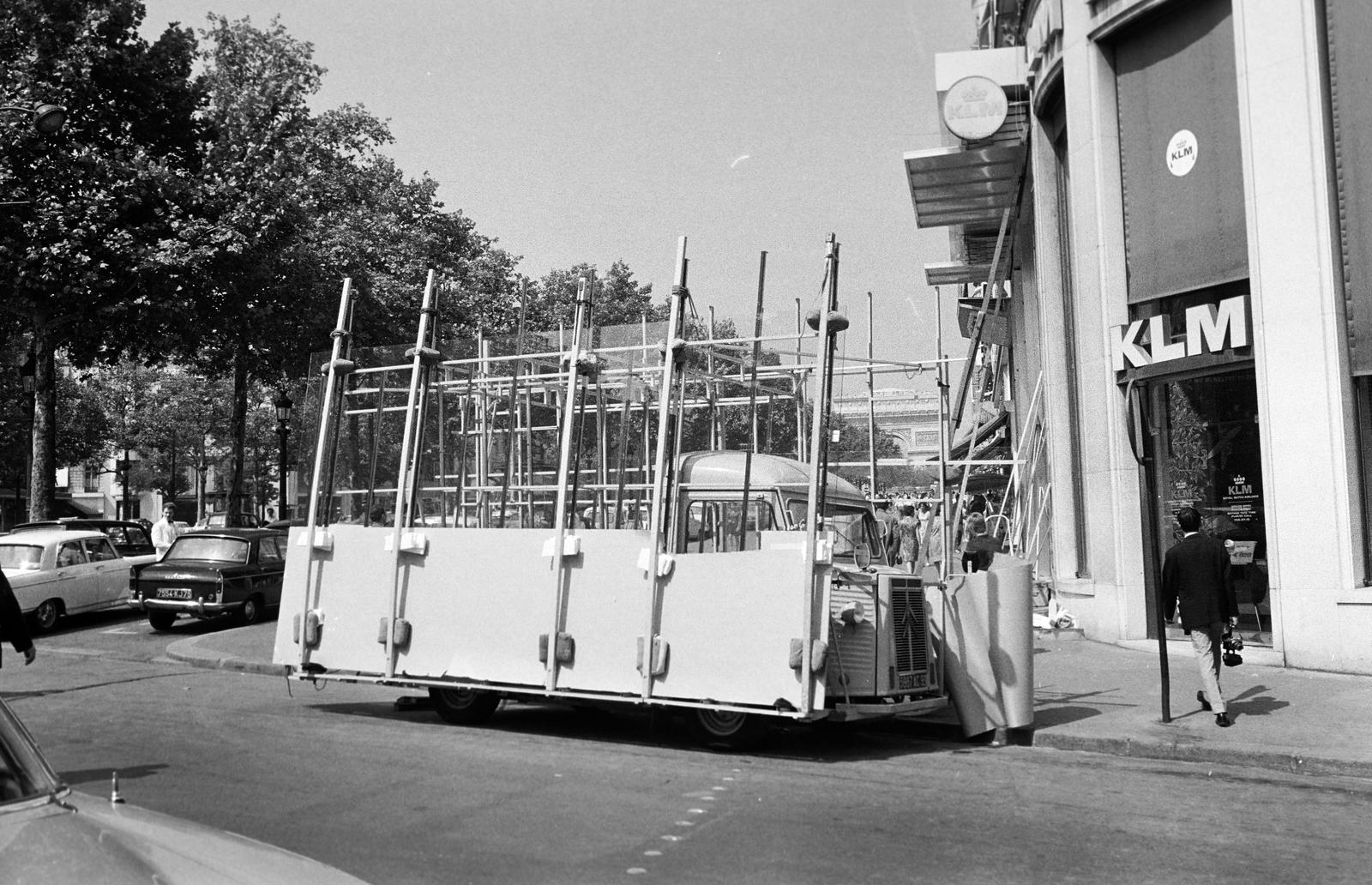 1969, Bordács Ferenc, KLM légitársaság, üveges, szállítás, üvegablak, Fortepan #309468