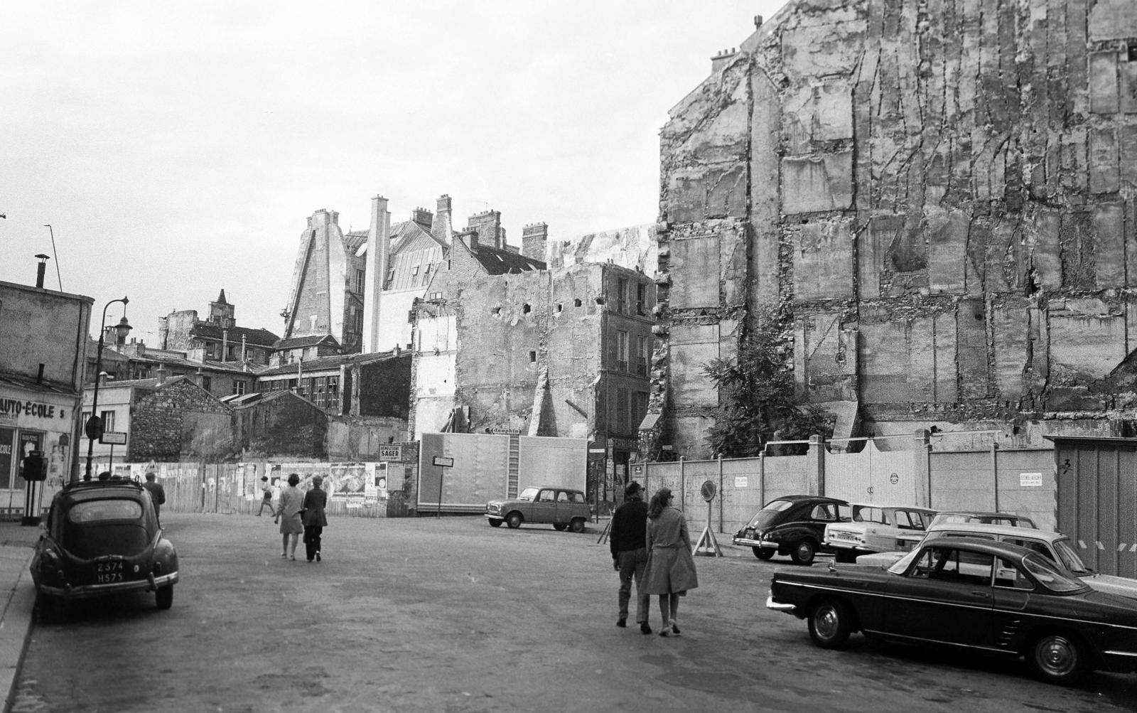 1969, Bordács Ferenc, tűzfal, Fortepan #309516