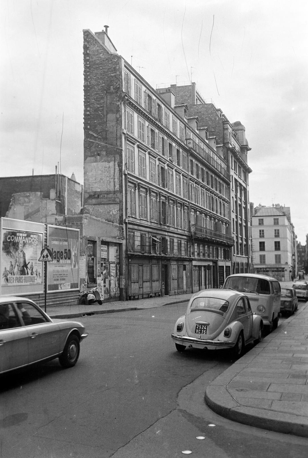 1969, Bordács Ferenc, utcakép, épület, hiány, Fortepan #309518