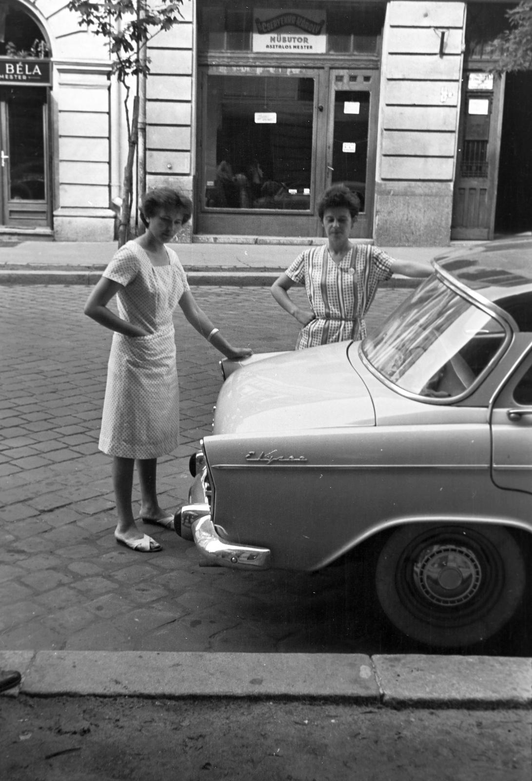 1962, Bordács Ferenc, Simca Aronde, Fortepan #309638