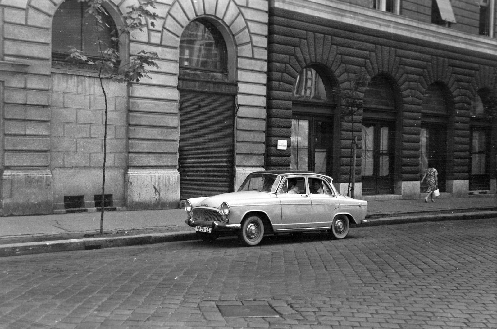 1962, Bordács Ferenc, Simca Aronde, Fortepan #309642
