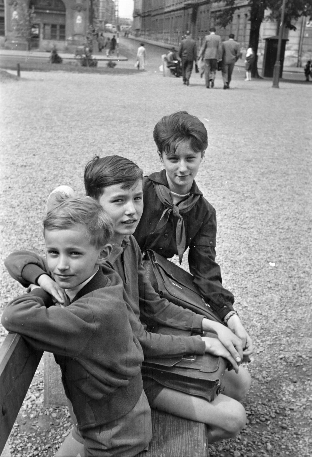 1961, Bordács Ferenc, Best of, hárman, Fortepan #309690