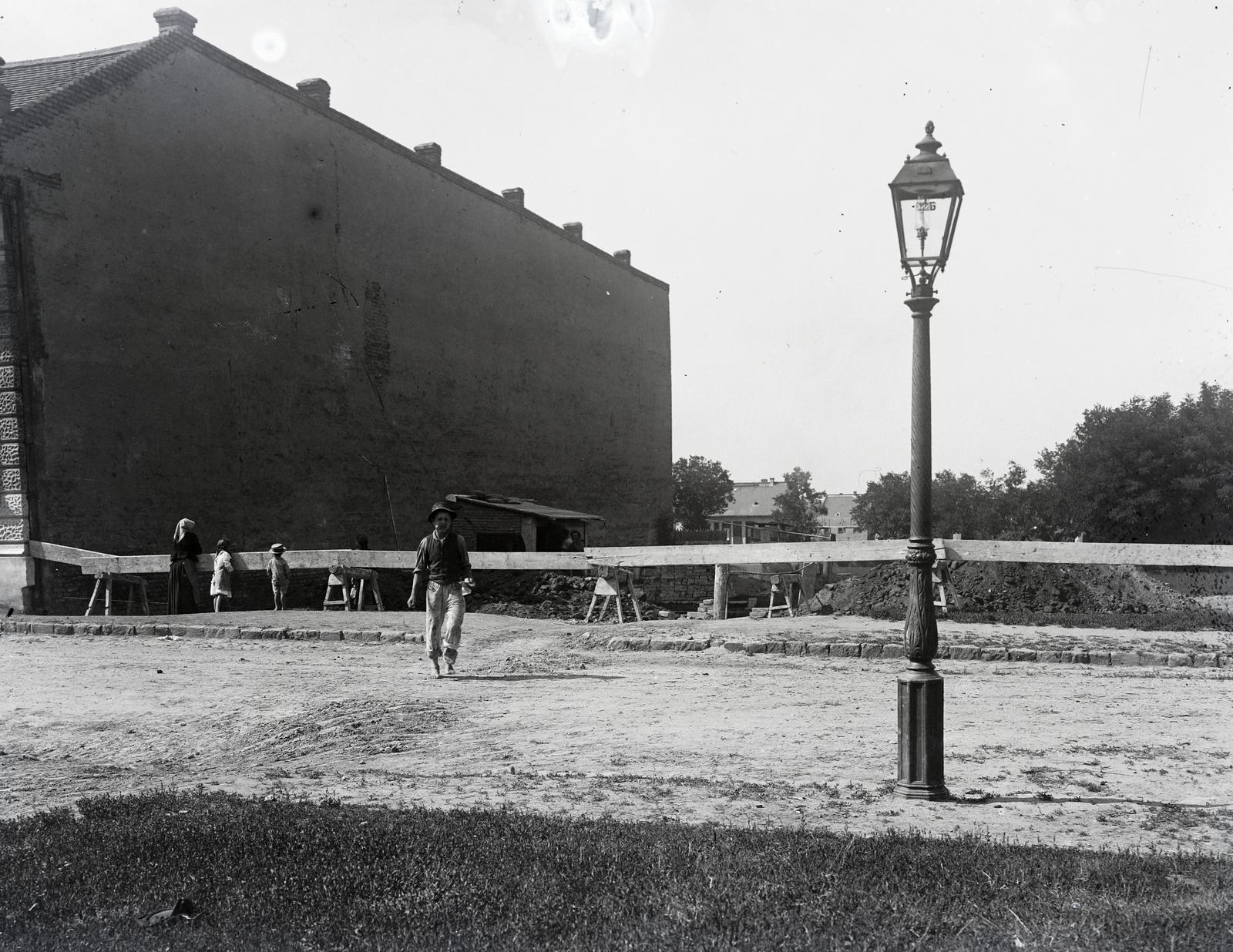 1909, Gödény János, gázlámpa, Fortepan #309909