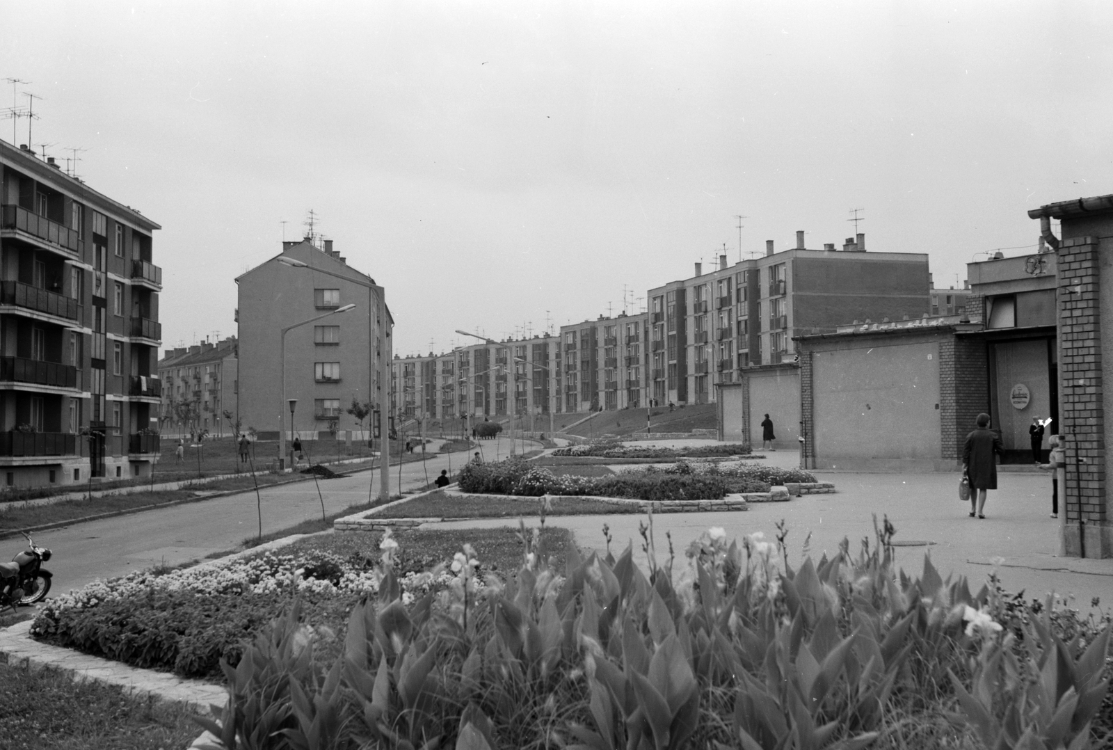 Hungary, Kazincbarcika, Május 1. út., 1966, Építésügyi Dokumentációs és Információs Központ, VÁTI, Fortepan #31019