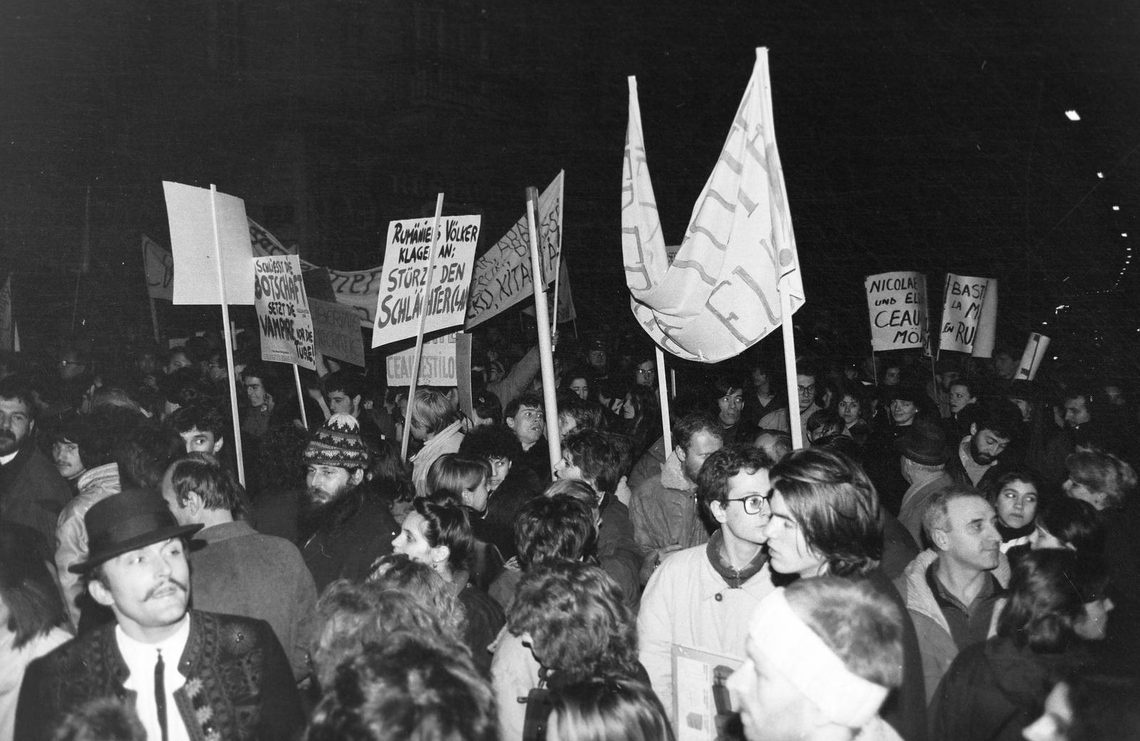 1989, Krizsán Árpád, forradalom, Fortepan #310508