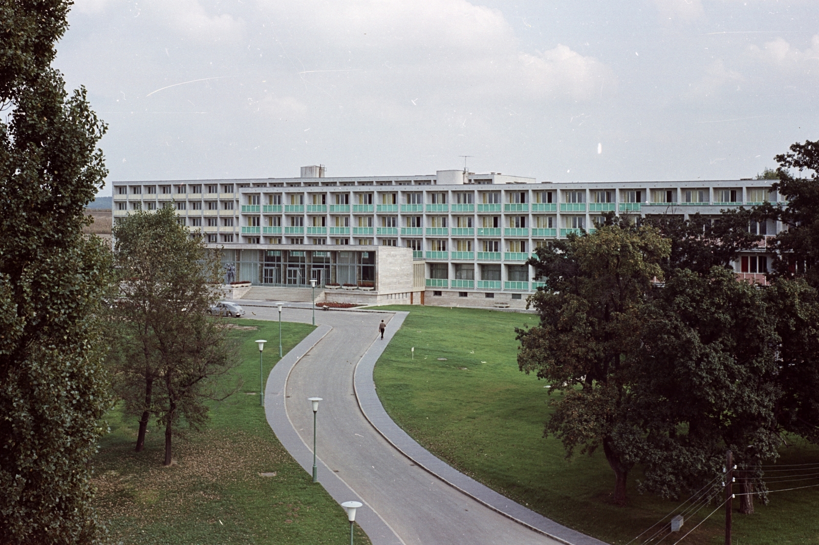 Hungary, Gödöllő, egyetemi kollégium., 1967, Építésügyi Dokumentációs és Információs Központ, VÁTI, colorful, university, Fortepan #31073