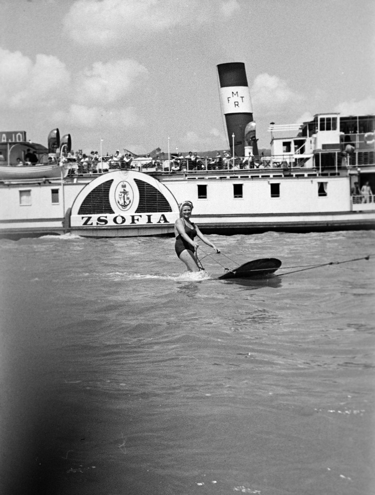 1942, Lindner család, Best of, vízisport, Fortepan #310776