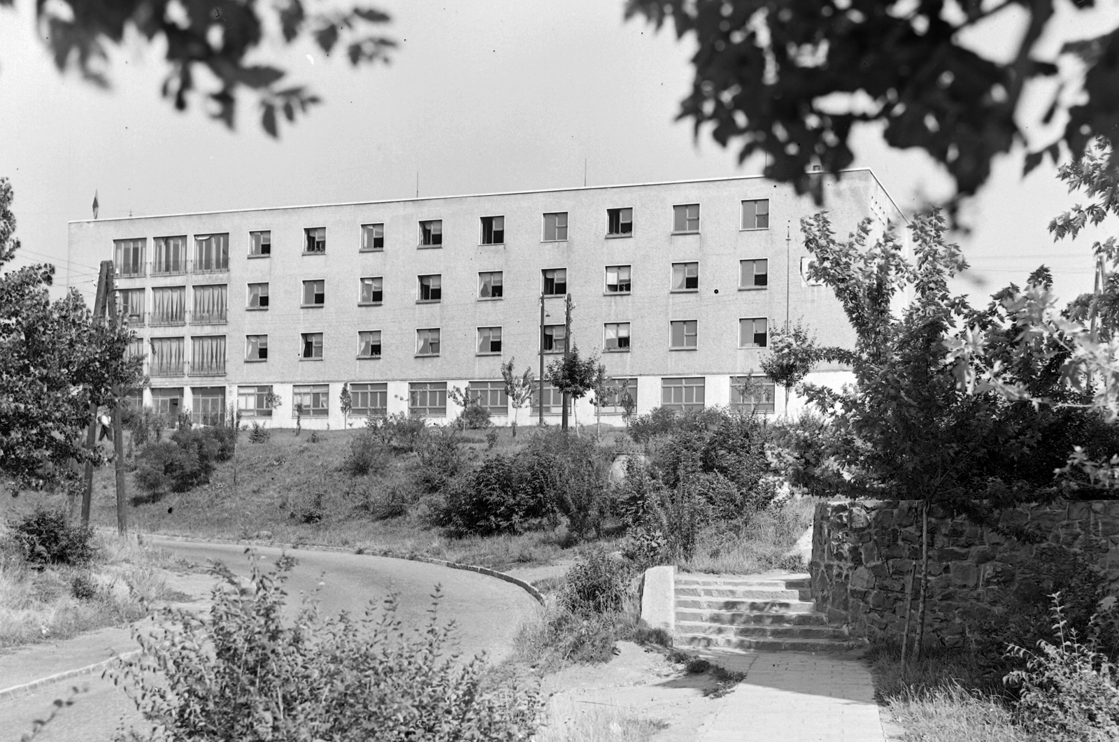 Hungary, Komló, 501. sz. vájárképző szakiskola., 1966, Építésügyi Dokumentációs és Információs Központ, VÁTI, Fortepan #31240
