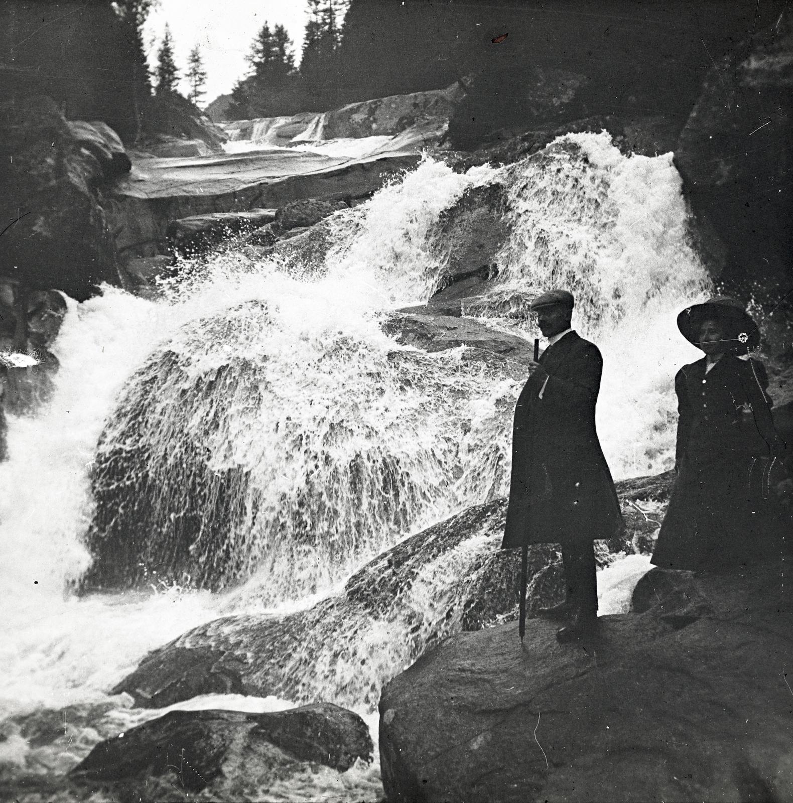 1909, fortepan/Album 123, képarány: négyzetes, szikla, folyó, Fortepan #312633
