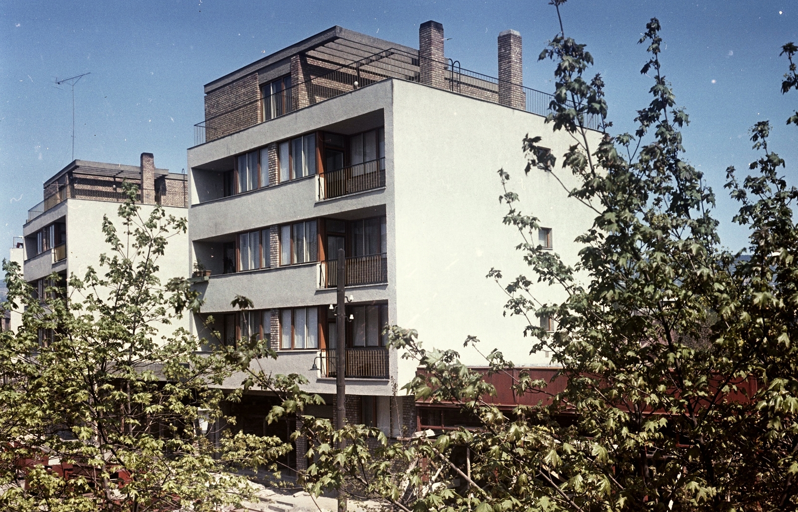 Magyarország, Pécs, Kolozsvár utca., 1967, Építésügyi Dokumentációs és Információs Központ, VÁTI, színes, Fortepan #31312