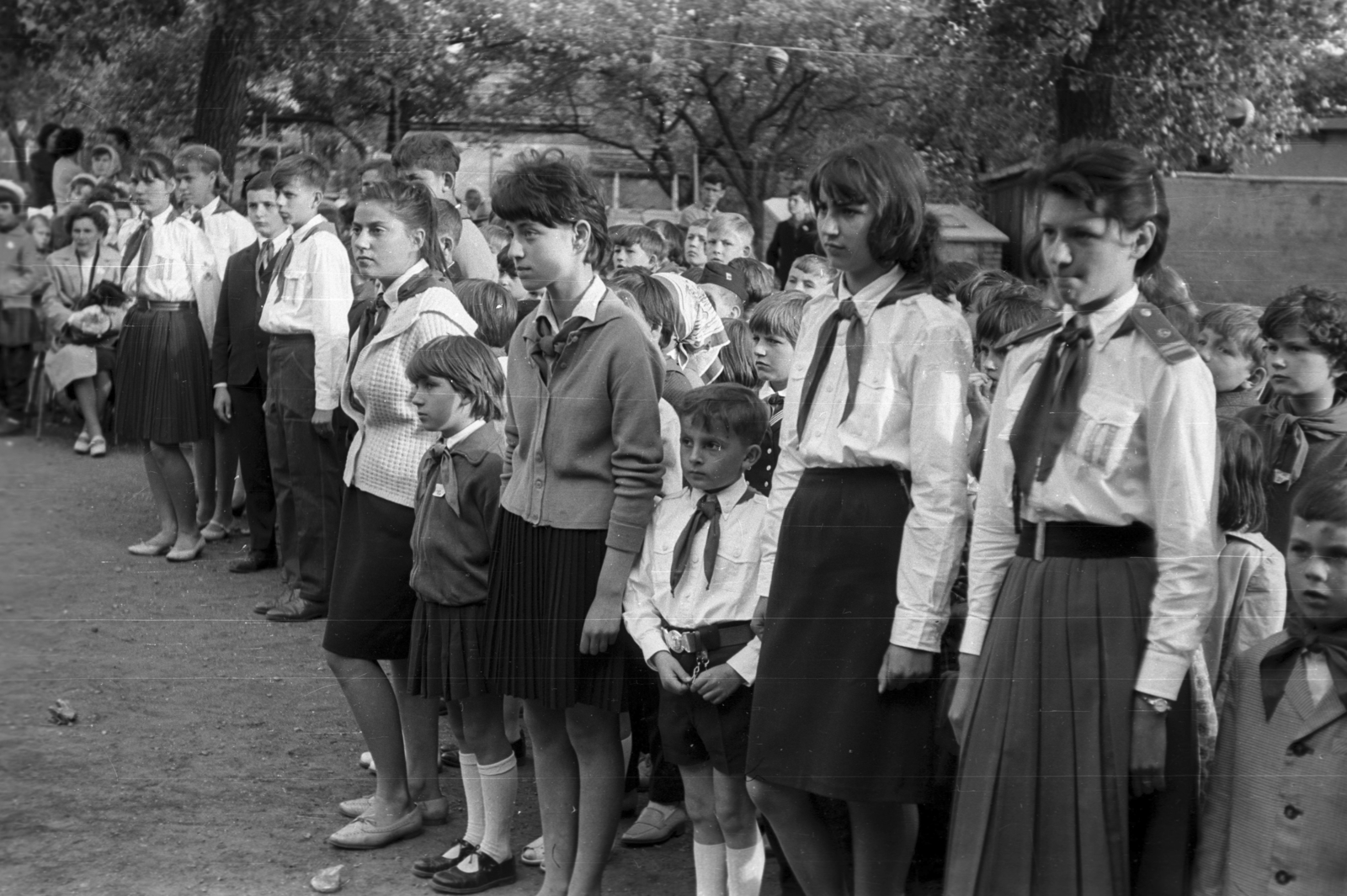 Hungary, 1966, Pálinkás Zsolt, pioneer, uniform, festive, Little drummer, Fortepan #31551