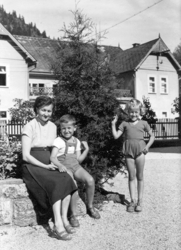 1960, Scheidl Antal, mother, kids, pine, Fortepan #31715