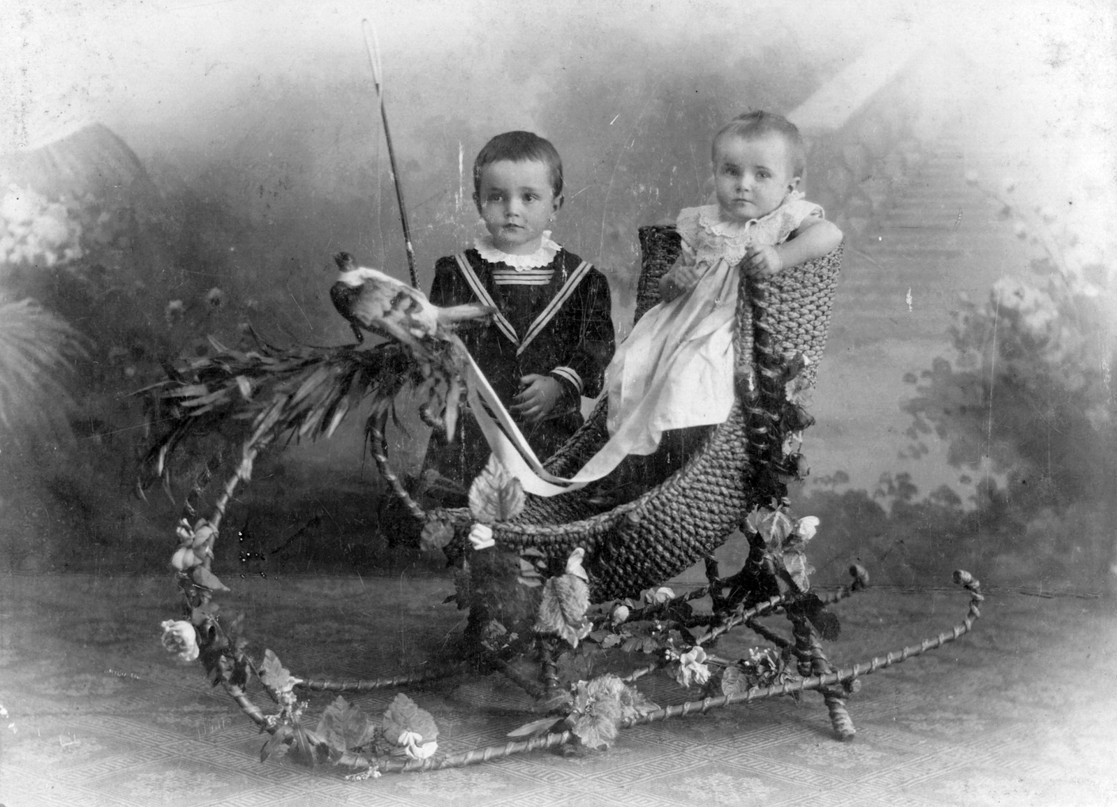 1900, Fodor István, studio, kids, Fortepan #31729