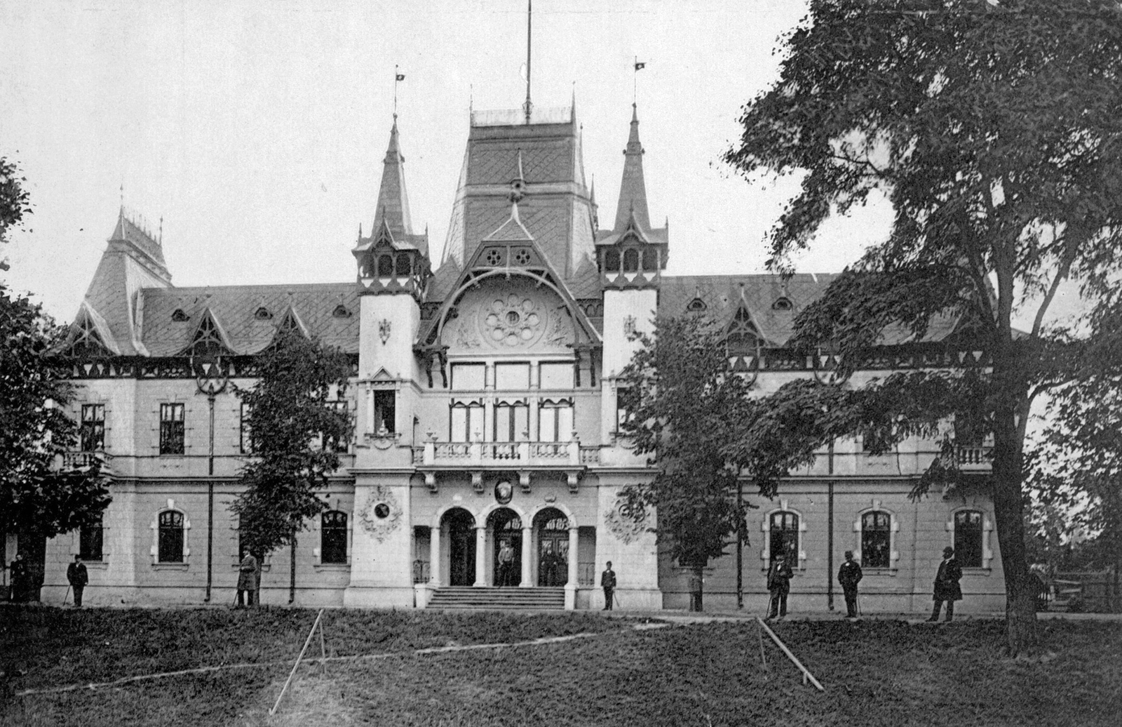 Hungary, Budapest XIV., a millenniumi kiállításra épített igazgatósági épület. A felvétel 1896-ban készült., 1900, Fodor István, Budapest, Fortepan #31742