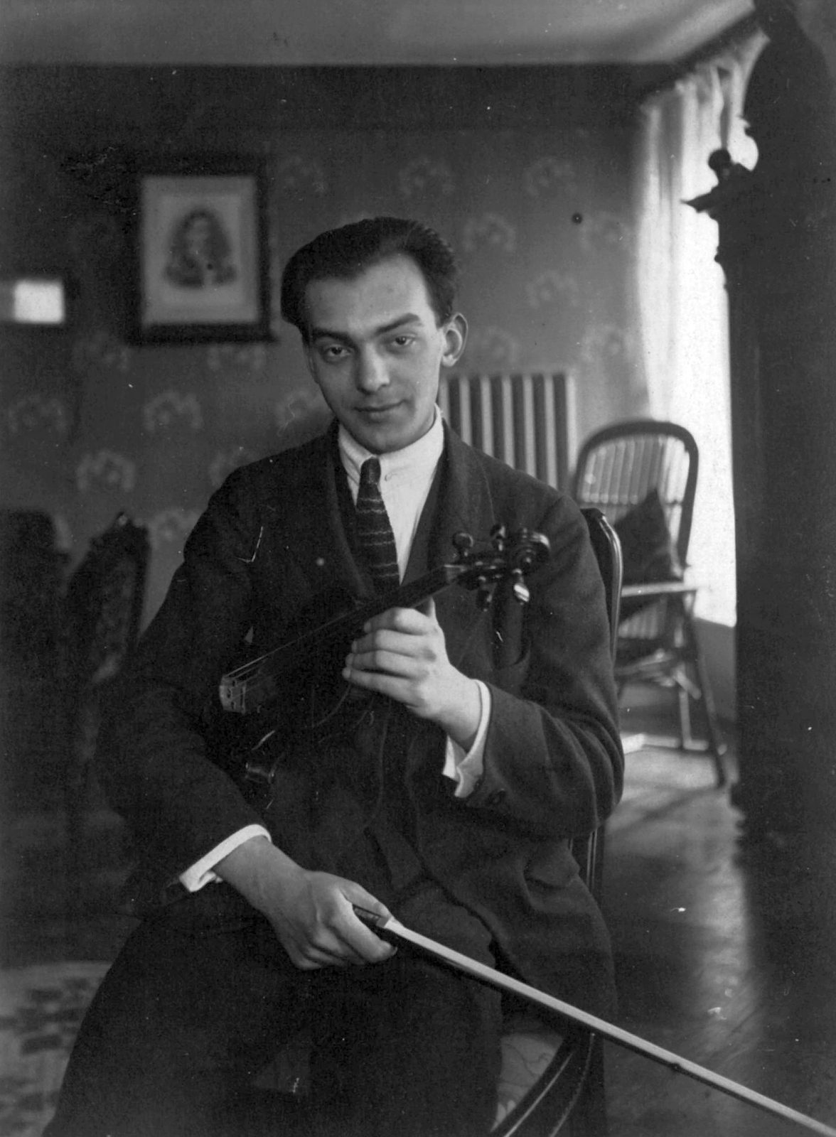 Hungary, Országh Tivadar hegedűművész, zeneszerző., 1924, Fodor István, celebrity, Fortepan #31823