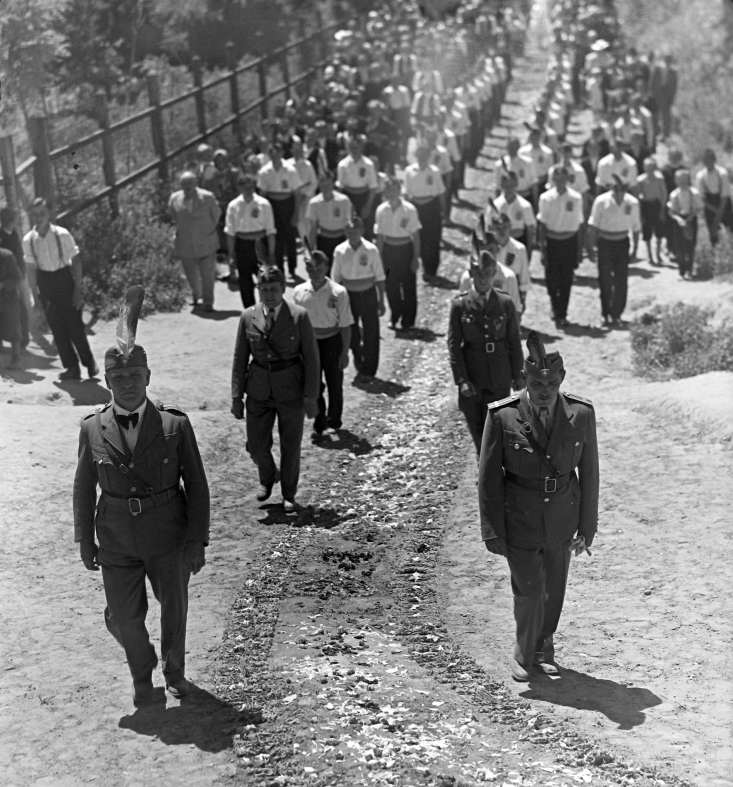 1938, Pálinkás Zsolt, uniform, youth military organisation, Fortepan #31898