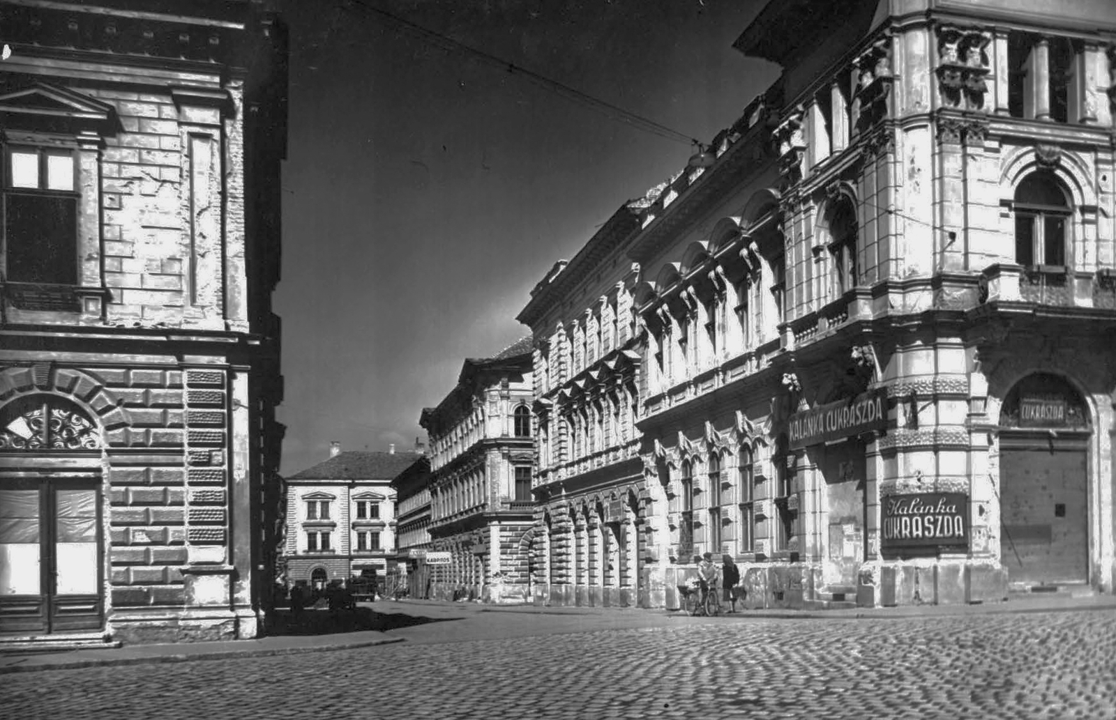 Magyarország, Szeged, Victor Hugo utca., 1947, Kozma János, üzletportál, sarokház, Fortepan #31934