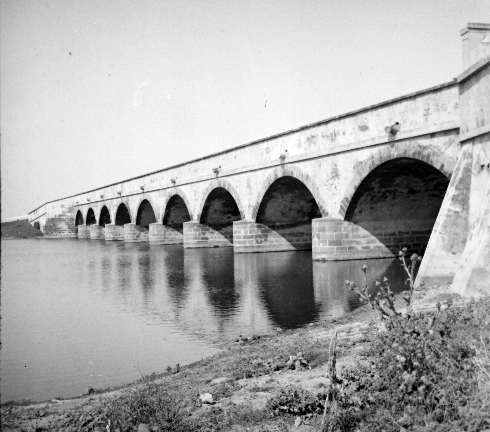 Hungary, Hortobágy, Kilenclyukú híd., 1935, Fortepan, bridge, stone bridge, arch bridge, Ferenc Povolny-design, Fortepan #32014