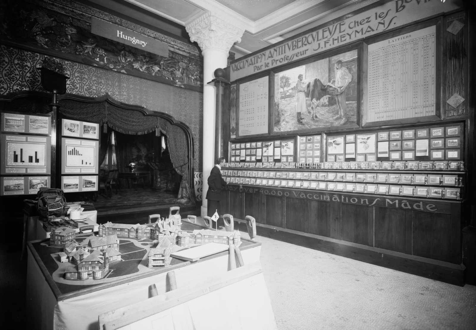 , 1900, Library of Congress, exhibition, model, Fortepan #32058