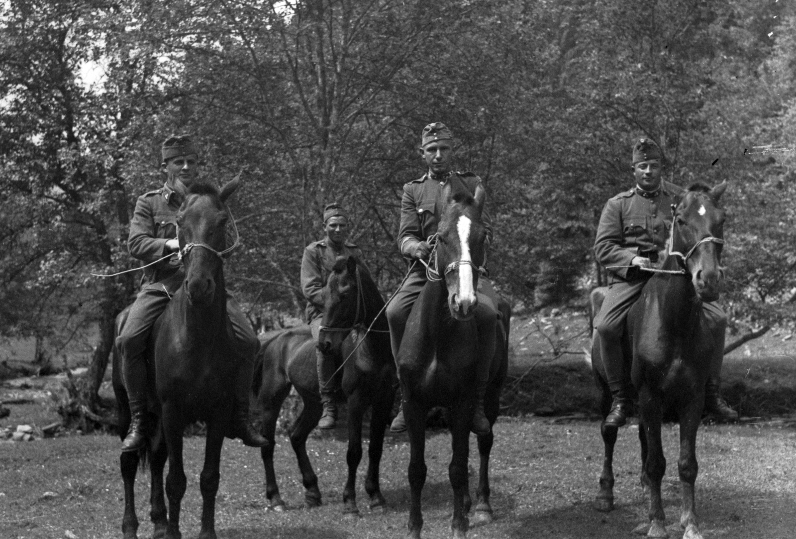 1942, Pálinkás Zsolt, horse, soldier, rider, Fortepan #32157